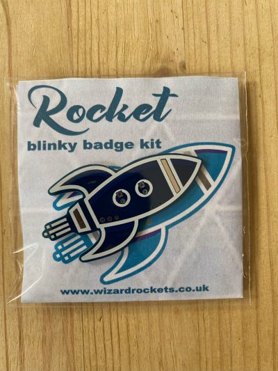 Blinky Rocket Badge